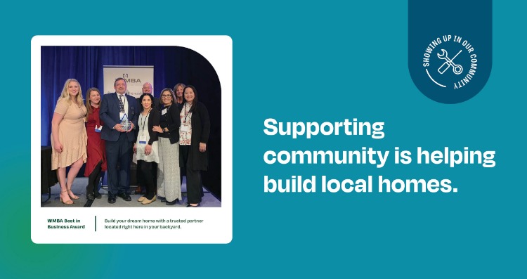Supporting community is helping build local homes.